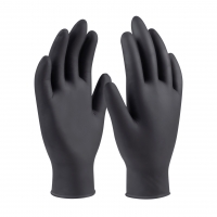 Jednorázové rukavice nitrilové černé, vel. M, 100 ks