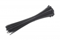 Kabelové pásky, 150x3,6mm, černé, 50ks